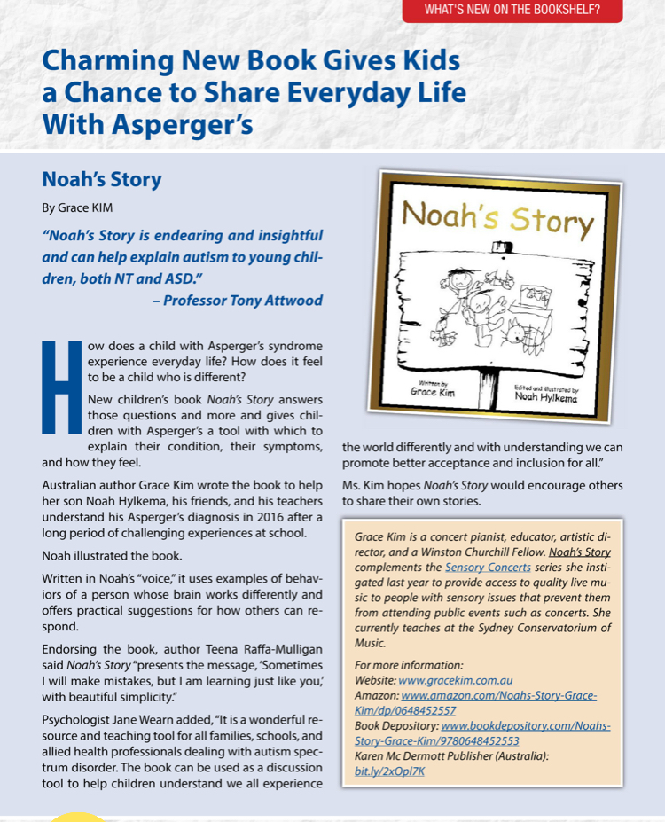 Featured in the Autism Parenting Magazine US Image